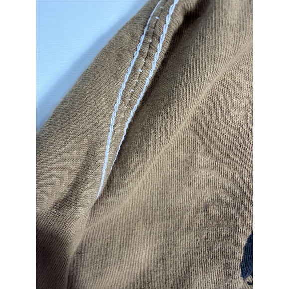 FULL TILT. T Shirt Mens L Short Sleeve Cow Bull Skull Skeletons Brown Head - Picture 7 of 10